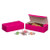 50 Boxes 1 lb. Raspberry Candy Boxes  7" x 3-3/8" x 2"