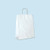 White Kraft Paper Shopping Bags-Medium