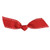 Pre-Tied Red/White Grosgrain Saddle Stitch Flair Twist Tie Bows