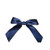 5/8" Pre-Tied Satin Twist Tie Bows - Navy