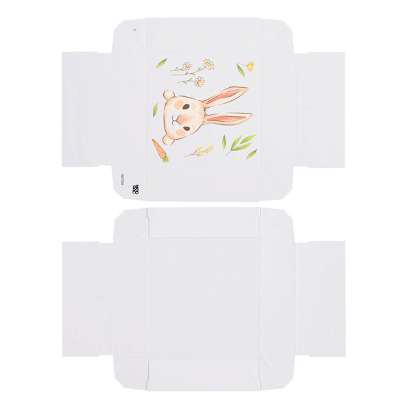 50 Covers - 3 oz. 1 Layer - Bunny  3-11/16" x 3-11/16" x 1-1/8"