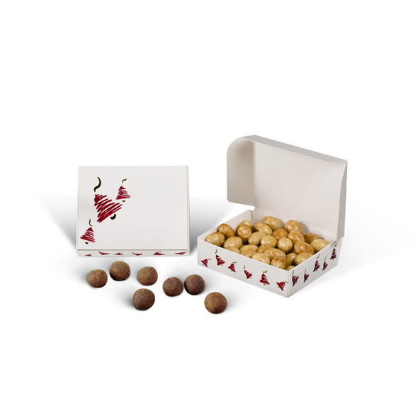 50 Boxes - 1/4 lb. Candy Boxes - Christmas Bells - 4-9/16" x 3-9/16" x 1-1/4"