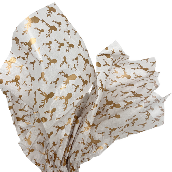 Copper Stag Pattern Tissue Paper 20" x 30" Sheets - 240 / Pack Copper Stag Pattern Tissue Paper 20" x 30" Sheets - 240 / Pack