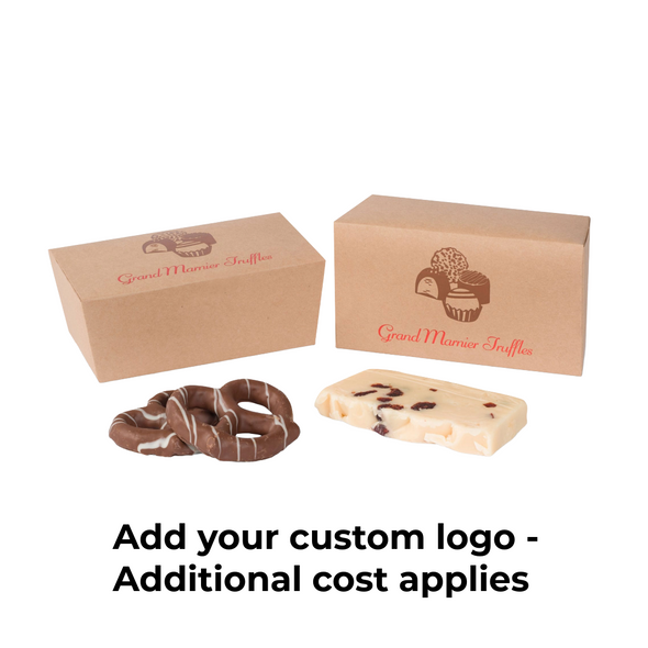 50 Boxes - 1/2 lb. Kraft Ballotin Candy Boxes - 6" x 3-3/8" x 2-1/2"