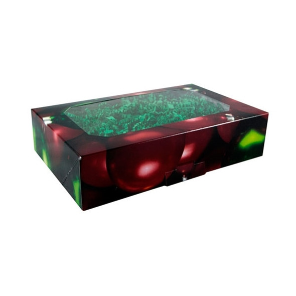 BLACK FRIDAY DEALS = 50 Boxes - Ornaments Design - Medium Grease Resistant Cookie - Bakery Boxes