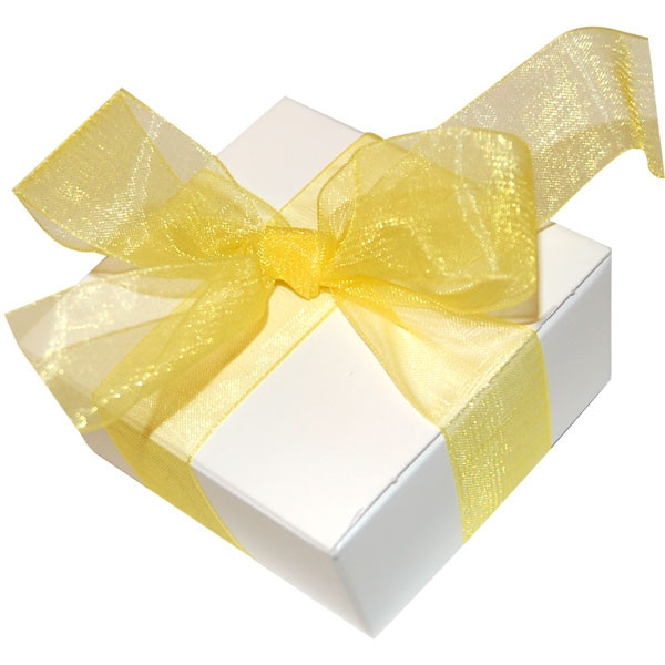 100 Yards Lemon Yellow Organza Ribbon - 3 Widths