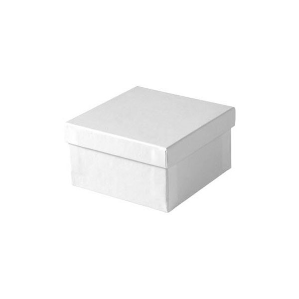 White Gloss Jewellery Boxes - 3-1/2" x 3-1/2" x 1-7/8" 100 Boxes/Pack