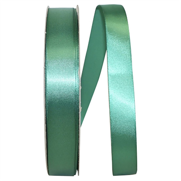 Double Face Forest Green Satin Ribbon 7/8" width