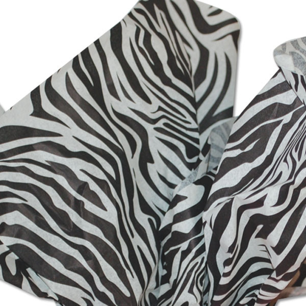 Zebra Patterned Tissue Paper