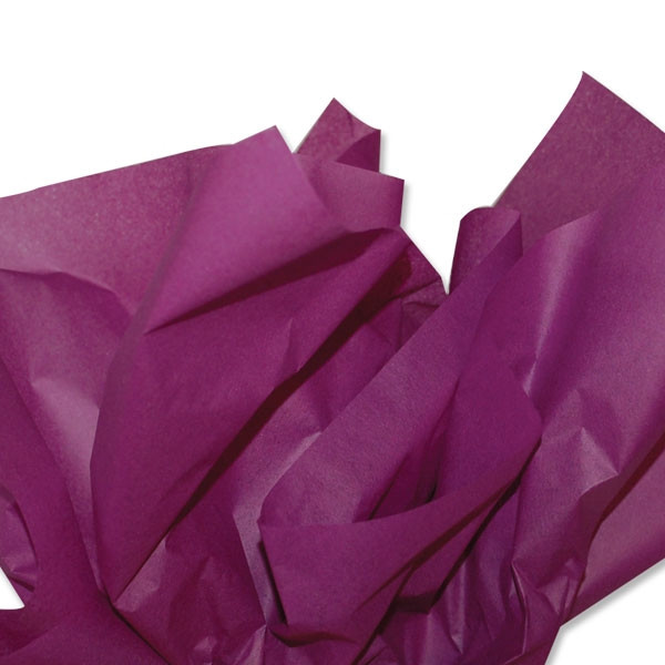 Plum Burgundy Coloured Tissue Paper