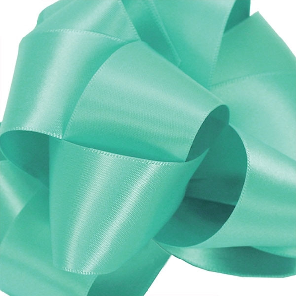 Double Face Navajo Turquoise Satin Ribbon 1-1/2" width