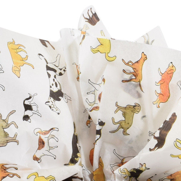 Dog Design Printed Tissue Paper