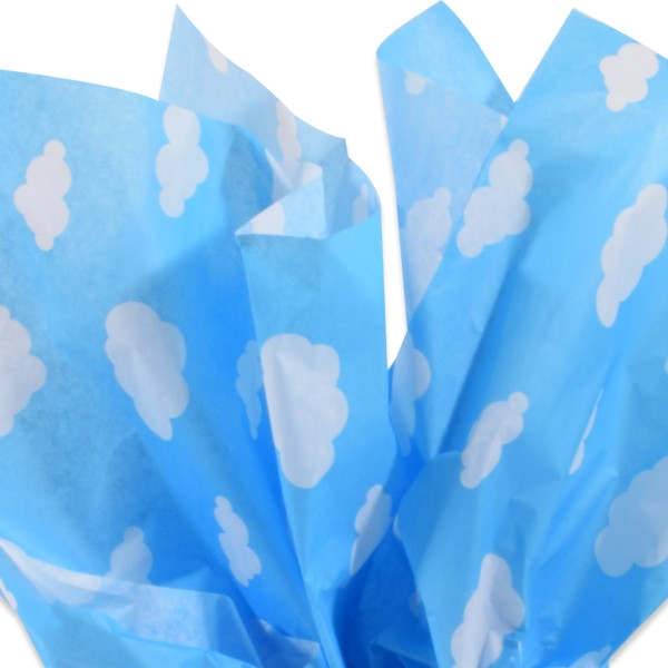 Puffy Clouds Patterned Tissue Paper