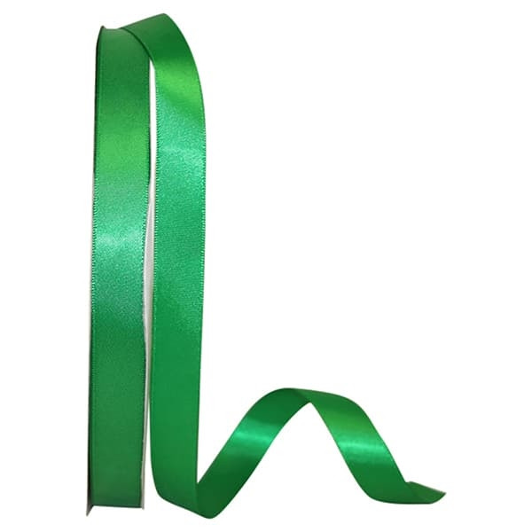 Double Face Emerald Satin Ribbon 5/8" width