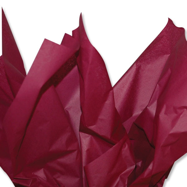 Burgundy  Coloured Tissue Paper