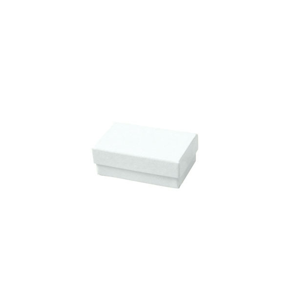 White Embossed Swirl Jewellery Boxes - 2-7/16" x 1-5/8" x 13/16" 100 Boxes/Pack