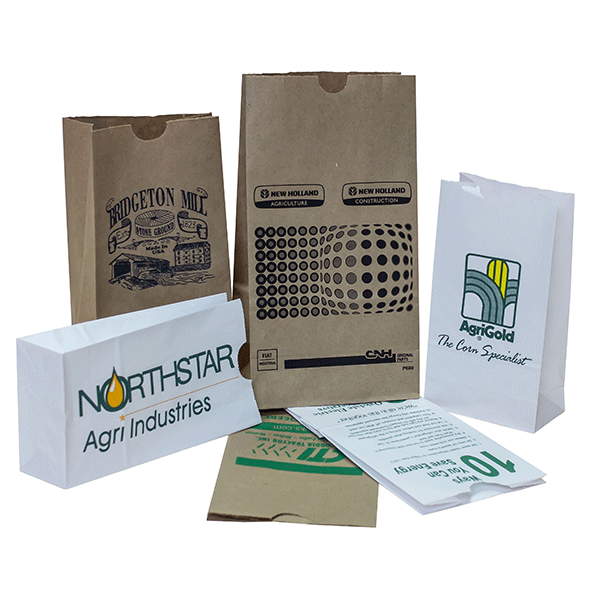 Custom Branded 2 lb. SOS Paper Bags - Recycled Kraft - 5000 Bags Minimum