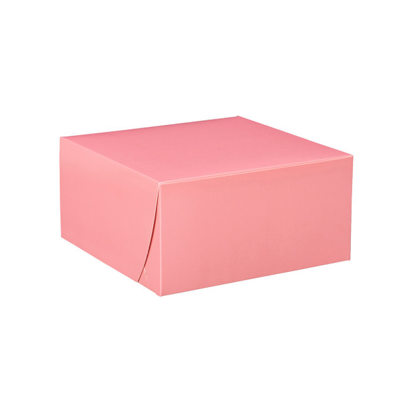 10 Boxes - 10" x 10" x 5" Pink Bakery Boxes Fits 6 Cupcakes