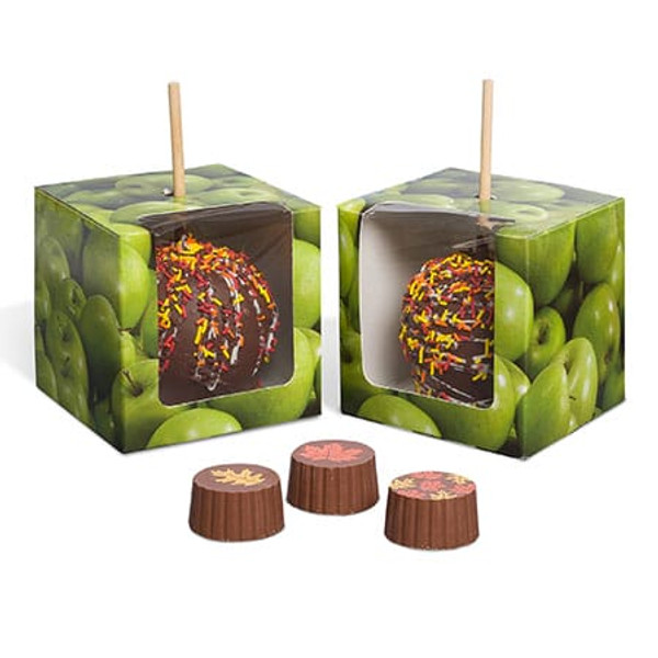 250 Boxes - Candy Apple Boxes - Green Apple Design