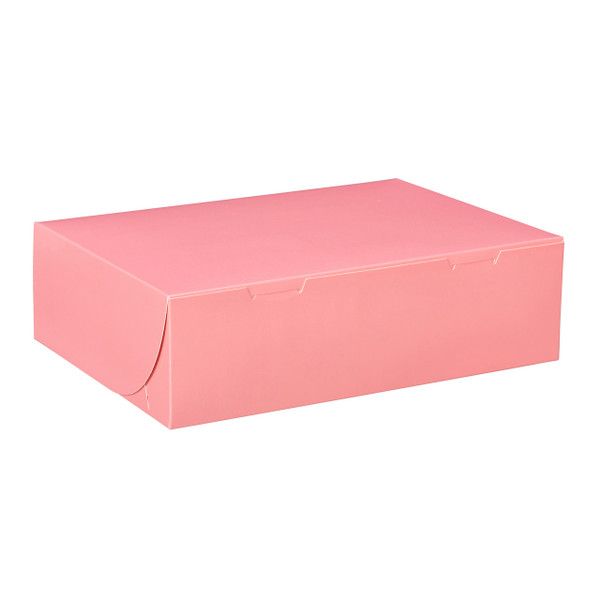 50 Boxes - 14" x 10" x 4" Pink Bakery Boxes Fits 12 Cupcakes