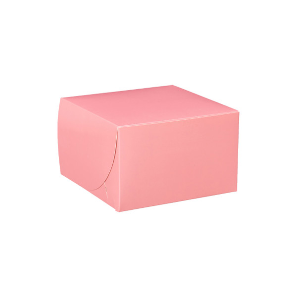 50 Boxes - 8" x 8" x 5" Pink Bakery Boxes