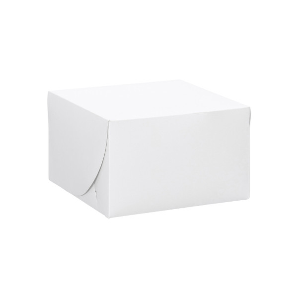 100 Boxes - 8" x 8" x 5" White Bakery Boxes