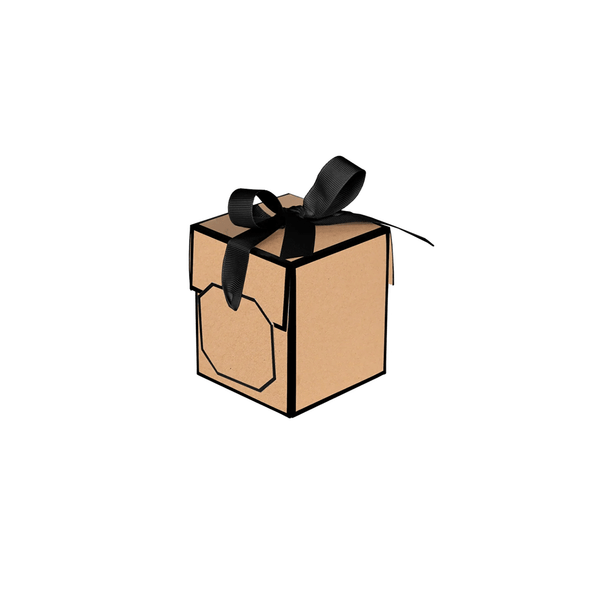 Flipalicious Gift Boxes - 3" x 3" x 3-1/2" Kraft - 100 Boxes