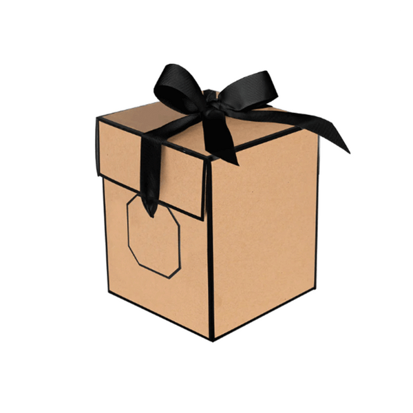 Flipalicious Gift Boxes - 5" x 5" x 6" Kraft - 100 Boxes