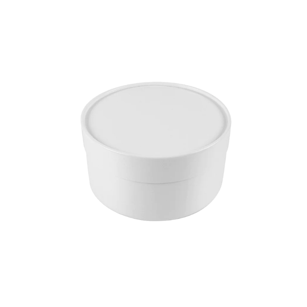 10 Boxes - 7" Diameter Round Flower Boxes - White