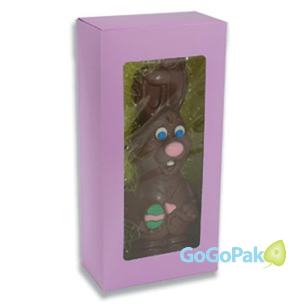 Lavender Easter Bunny Boxes with Window-12-1/2" x 6-1/8" x 3-1/4