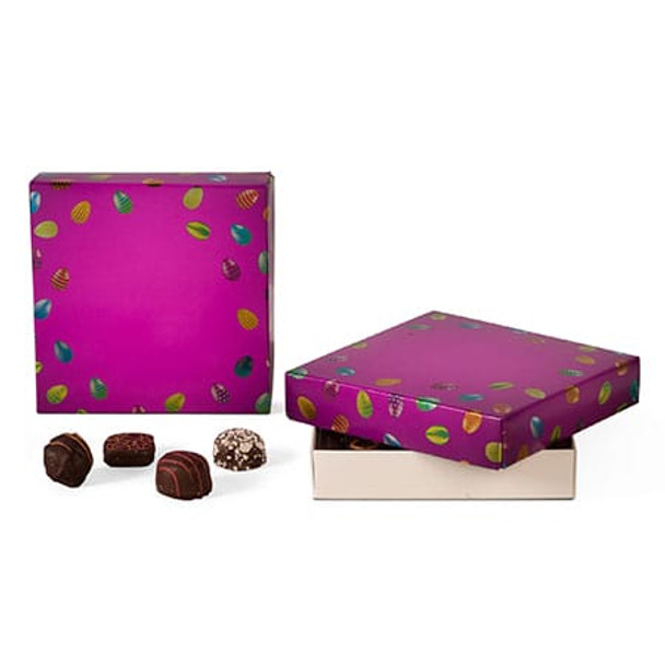 50 Candy Box Covers - 8 oz. - Shiny Eggs - 5-3/4" x 5-3/4" x 1-1/8"