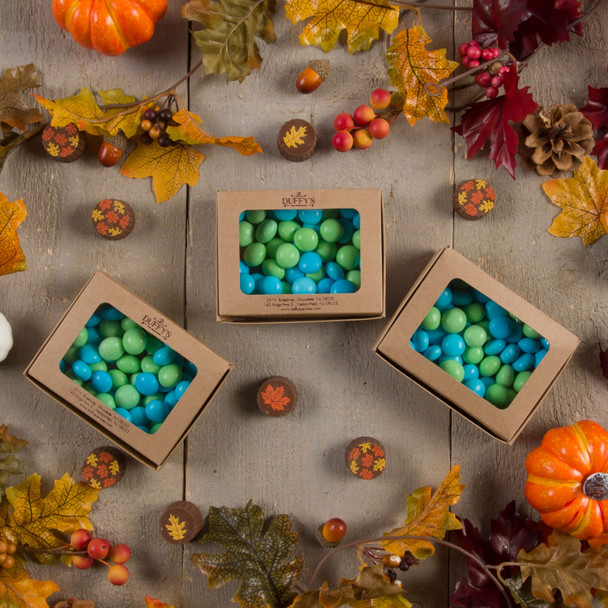 50 Boxes - 1/4 lb. Candy Boxes - Natural Kraft with Windows - 4-9/16" x 3-9/16" x 1-1/4"