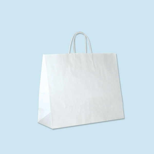 Vogue White Paper Shopping Bags: 16 x 6 x 12