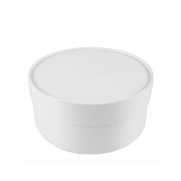 1 BOX - Round Flower Box - 9" Diameter White