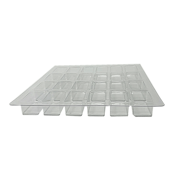 10 Sets (Boxes & Trays) - Fillable (Empty) Advent Calendar Candy Boxes - Silver Snowflake