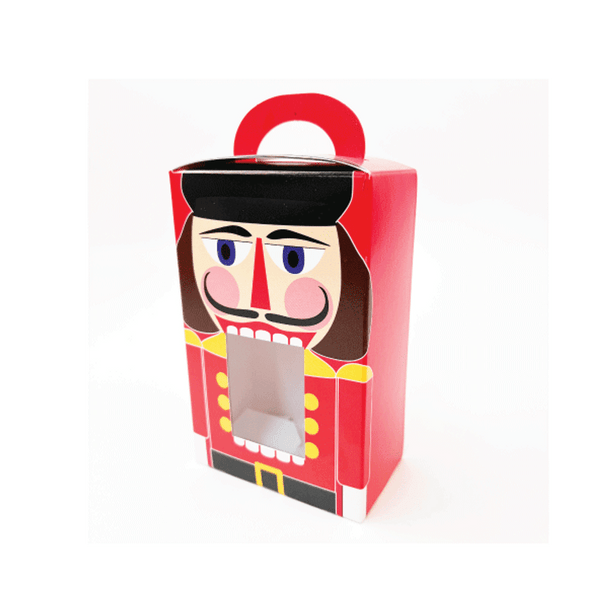 50 Boxes - 1/2 lb. Nutcracker Pattern Candy Box Totes with Window