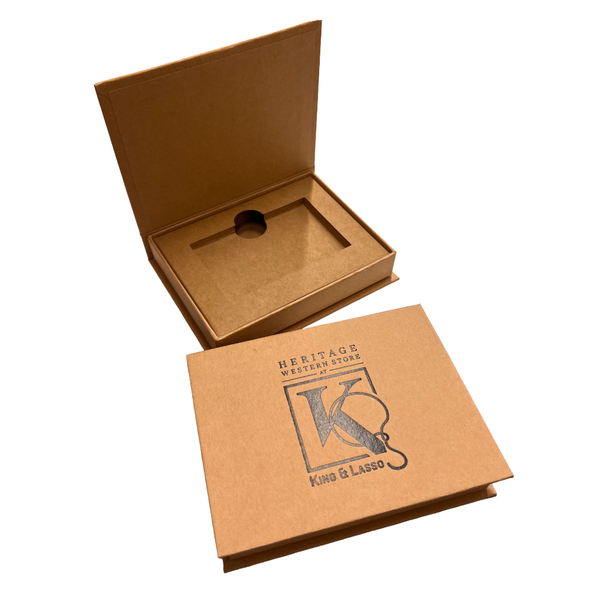 Branded Magnetic Gift Card Boxes - Natural Kraft - 100 / Pack