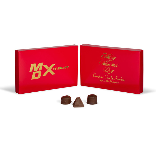 250 Covers - Hot-Stamped - 1 lb. Solid Red - 9-5/8" x 6-1/8" x 1-1/8"