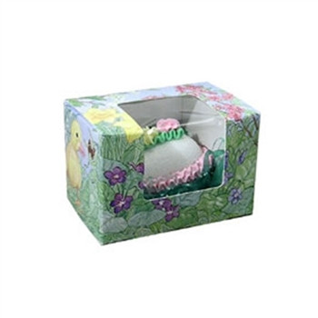 1/4 lb Easter Egg Box - Easter Garden Pattern