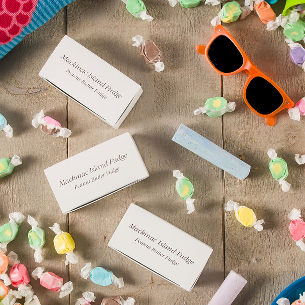 50 Boxes - 1/4 lb. Long Candy Boxes - White - 4-1/2" x 2-5/16" x 1-1/8"