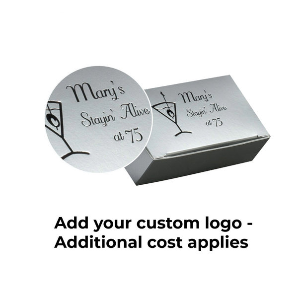 50 Boxes - 1/4 lb. Long Candy Boxes - Silver - 4-1/2" x 2-5/16" x 1-1/8"