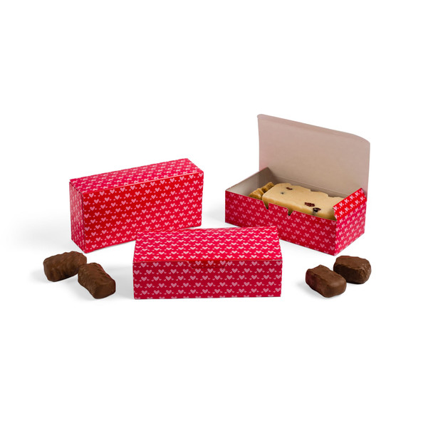 50 Boxes 1 lb. Little Hearts Candy Boxes  7" x 3-3/8" x 2"