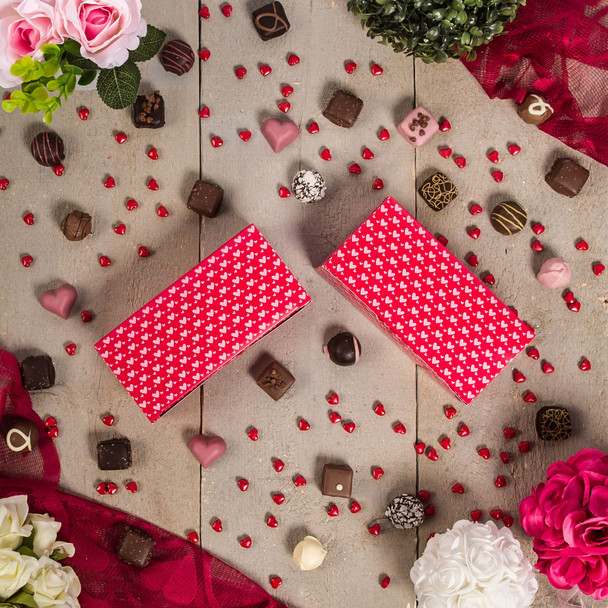 50 Boxes 1 lb. Little Hearts Candy Boxes  7" x 3-3/8" x 2"