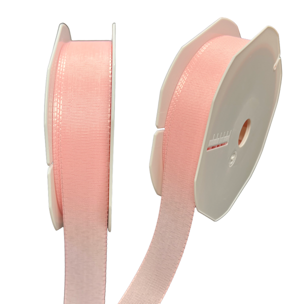 50 Yards - Blush Pink Taffeta - 7/8" Width