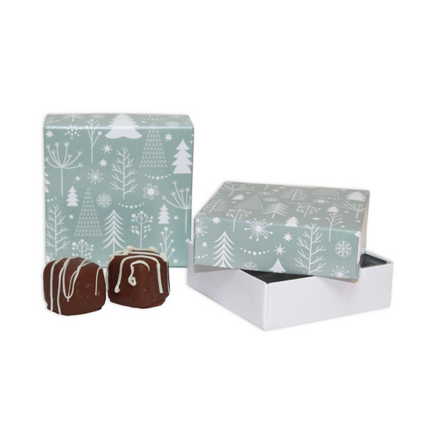 CLEARANCE - 50 Covers - 3 oz. - Winter Wonderland  3-11/16" x 3-11/16" x 1-1/8"