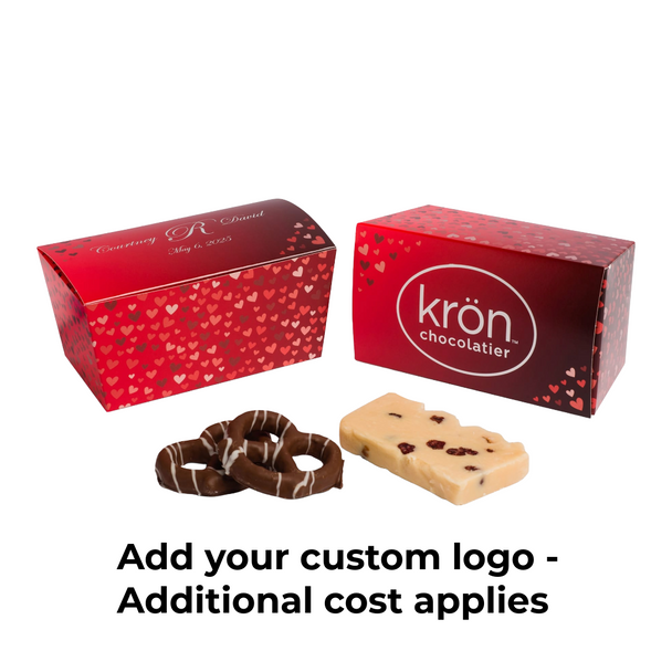 50 Boxes - 1 lb. Foil Hearts Ballotin Candy Boxes - 6-3/4" x 3-3/4" x 3-1/2"