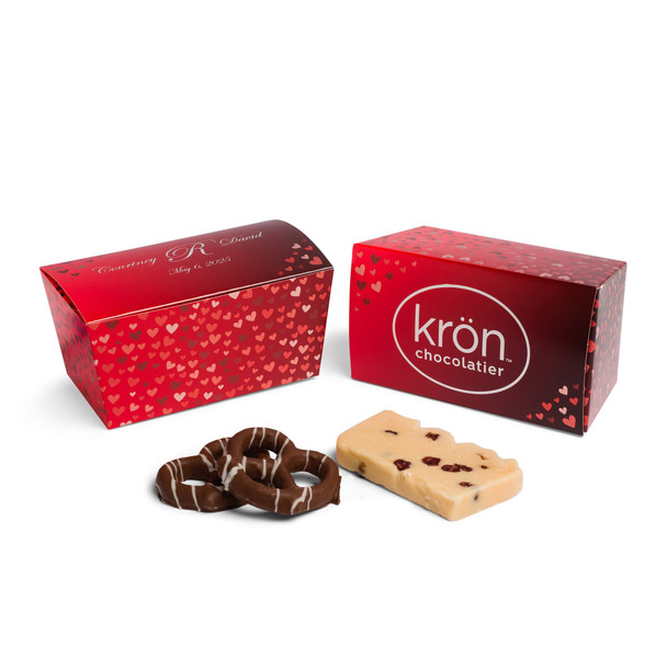 250 Ballotin Boxes - Hot-Stamped - 1 lb. Foil Hearts