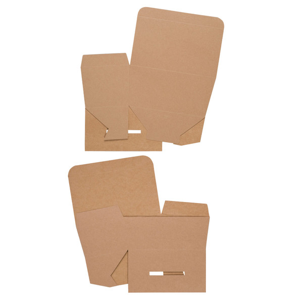 50 Boxes - 1 lb. Kraft Ballotin Candy Boxes - 6-3/4" x 3-3/4" x 3-1/2"