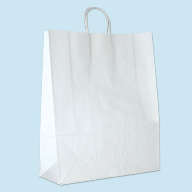 White Paper Shopping Bags, Queen - 16 x 6 x 19 1/4 for $186.03 Online