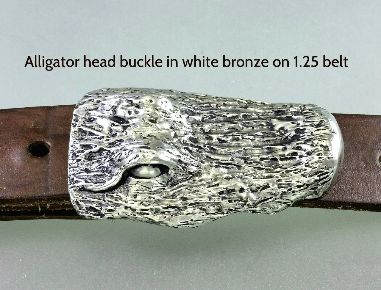 alligator belt buckle